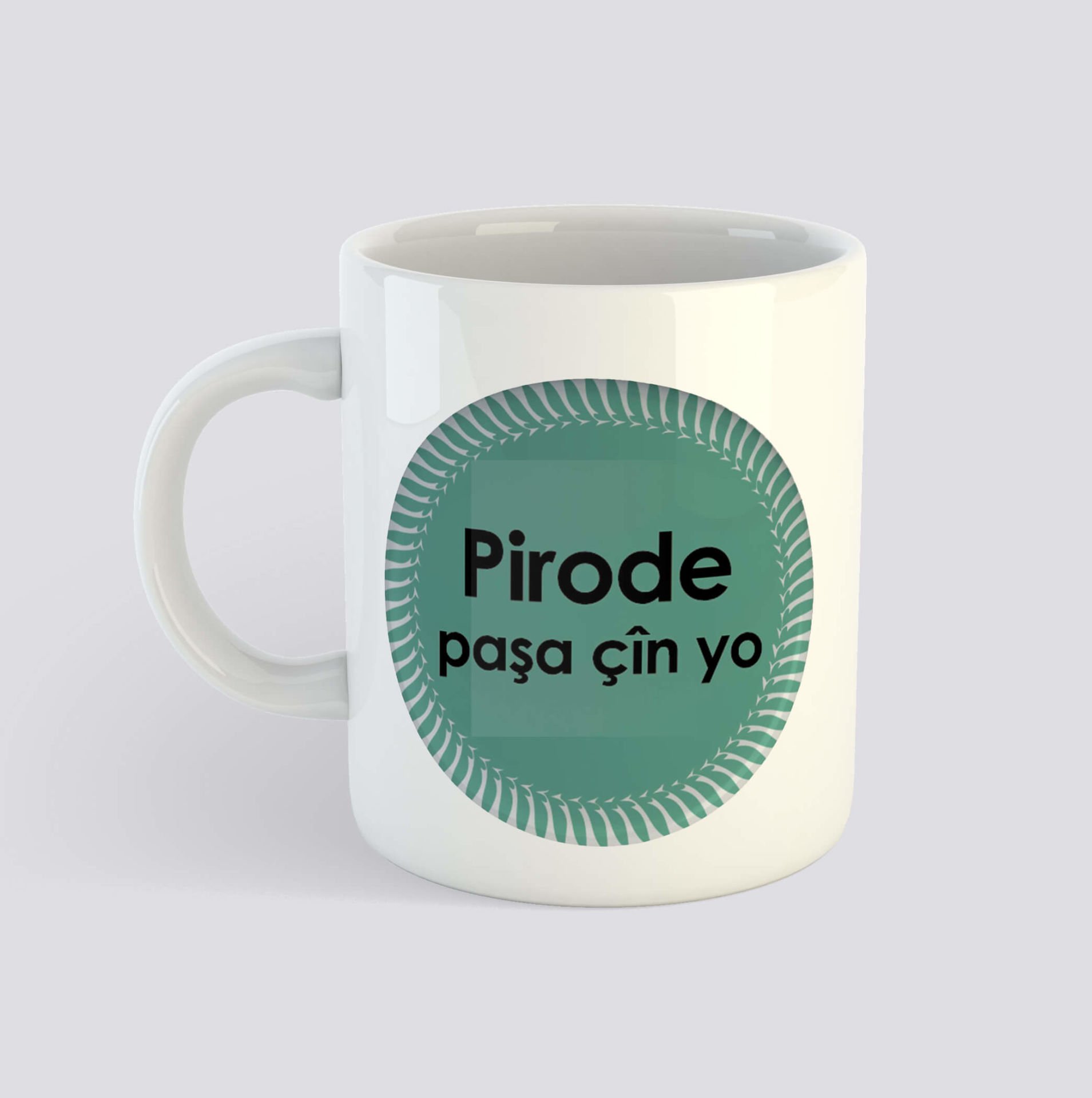 Pirode Paşa Çîn yo Zazaca Porselen Kupa Bardak