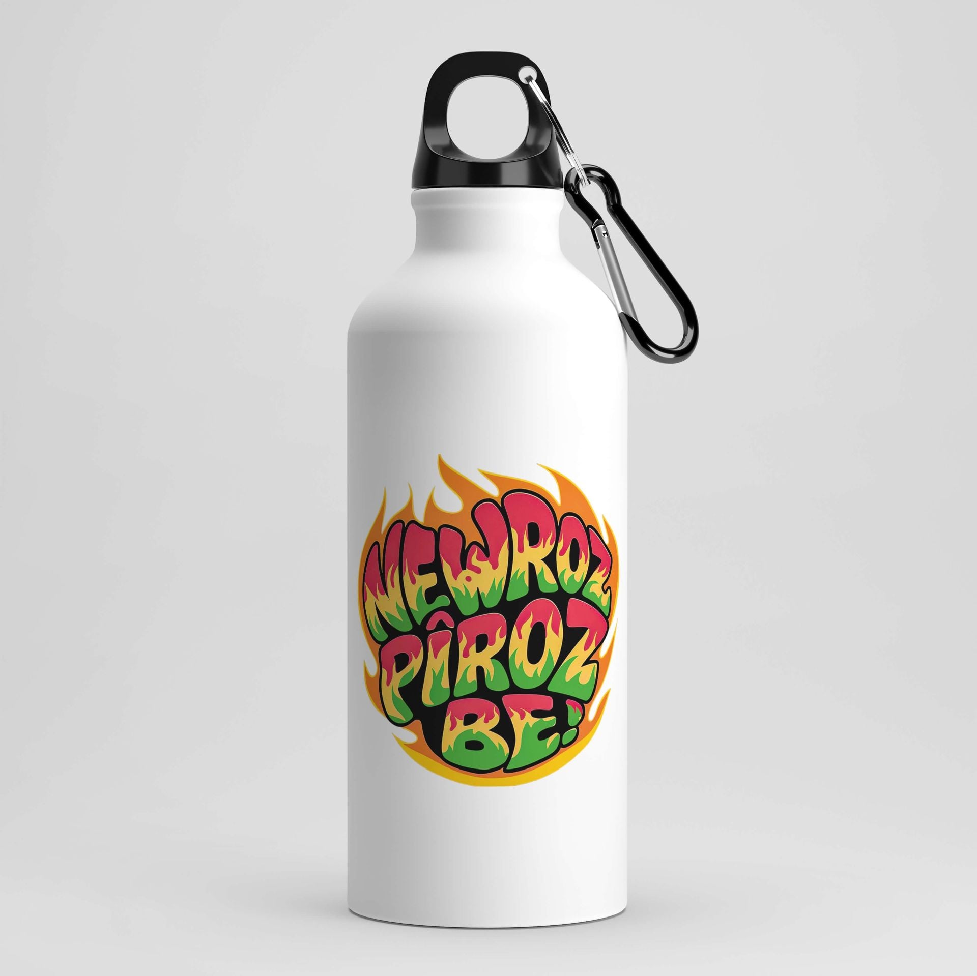 Newroz Piroz Be Ateş Tasarımlı Kancalı Matara