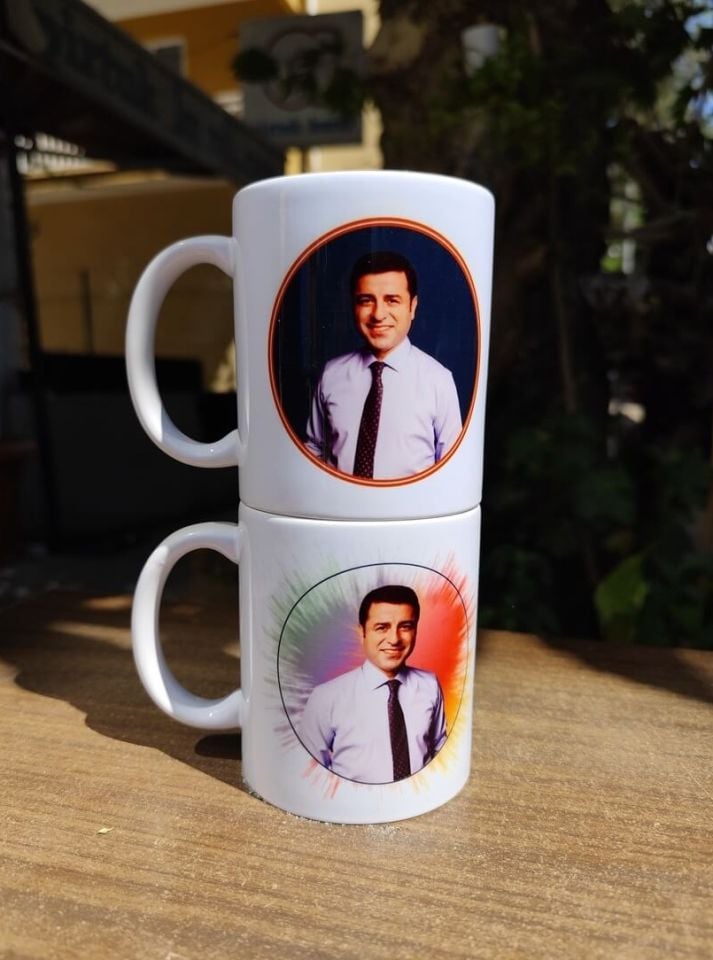 Selahattin Demirtaş Resimli Kupa Bardak - Demirtaş Kupası (2 ADET)