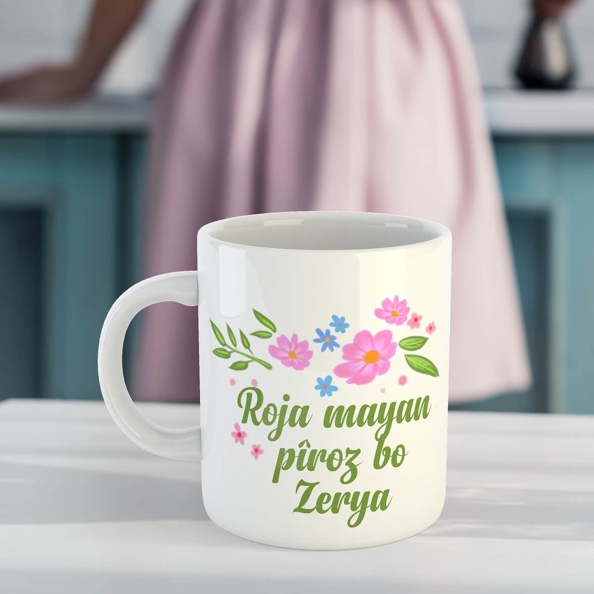 Special Zazaki Named Porcelain Mug for Mother's Day - Zazaki