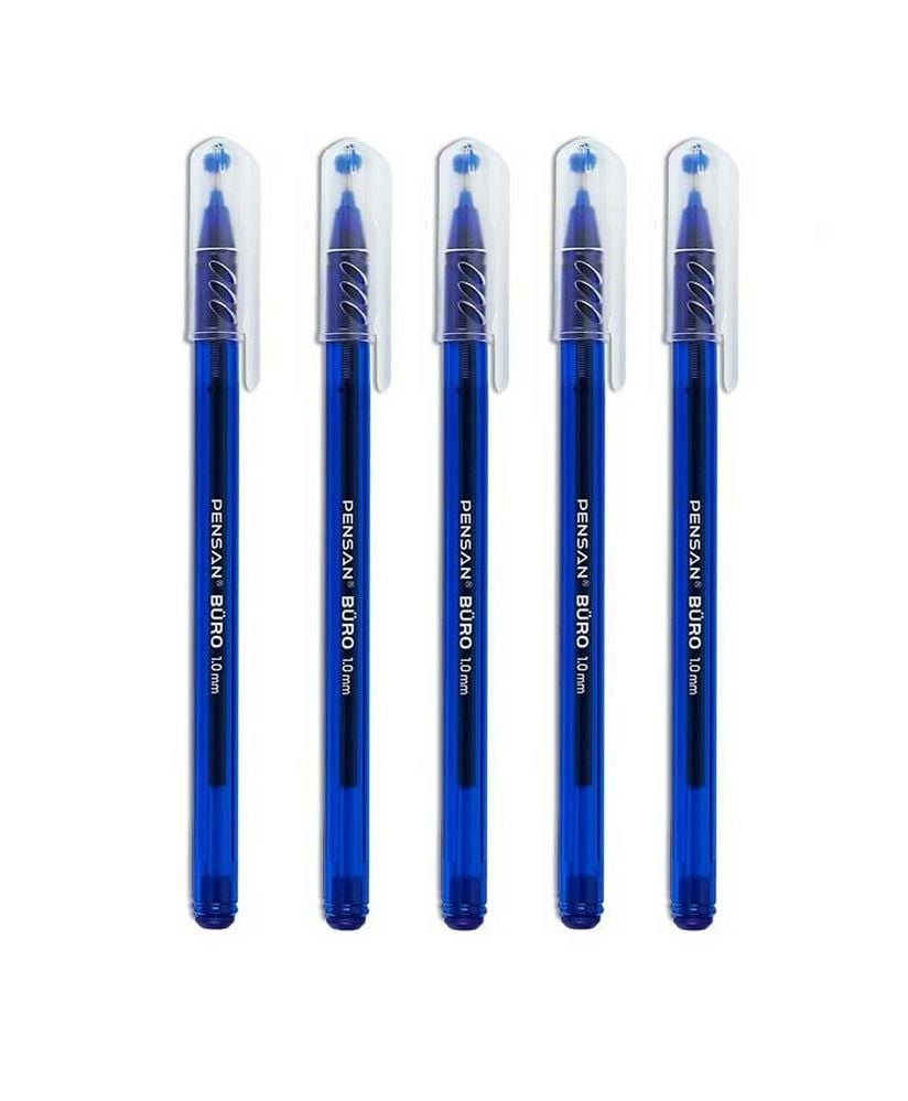 Pensan Büro 1.0 Mm Mavi Tükenmez Kalem (5 ADET)