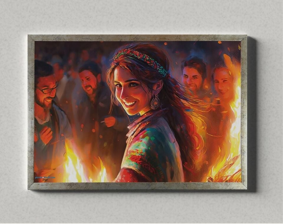 Newroz Kadını Posteri ÇERÇEVELİ