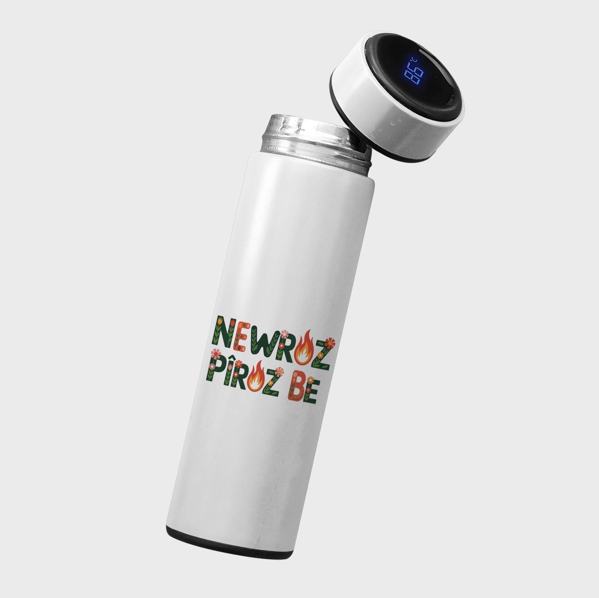 Newroz Piroz Be Çiçek Tasarımlı Termos