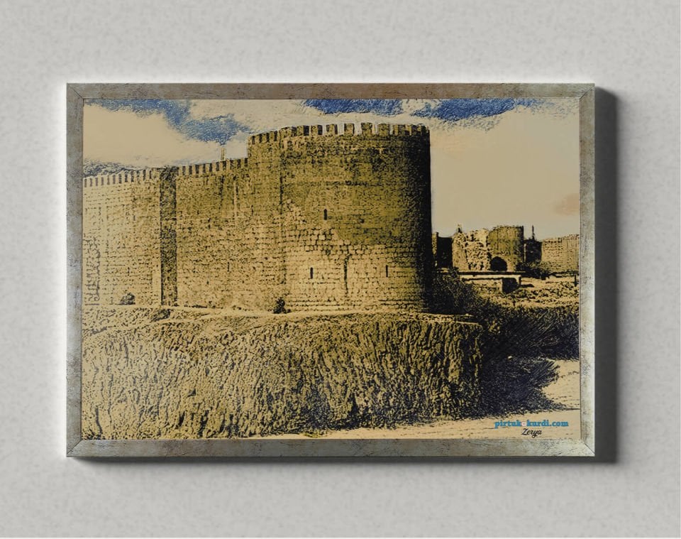 Postera Bajara Amedê - Diyarbakır Surları Posteri ÇERÇEVELİ