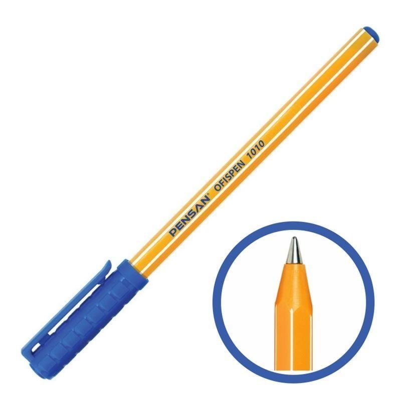 Pensan Ofispen 1010 Mavi Tükenmez Kalem (4 ADET)
