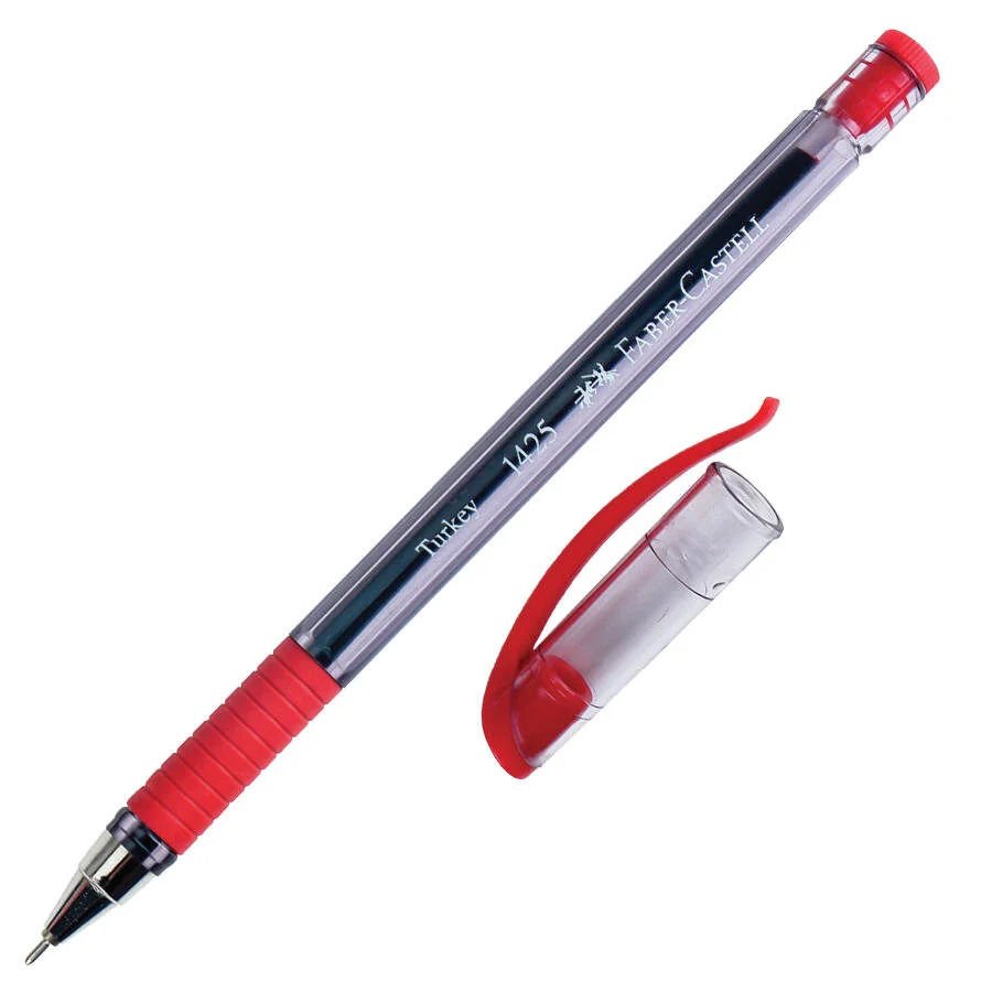 Faber Castell 1425 İğne Uç Kırmızı Tükenmez Kalem