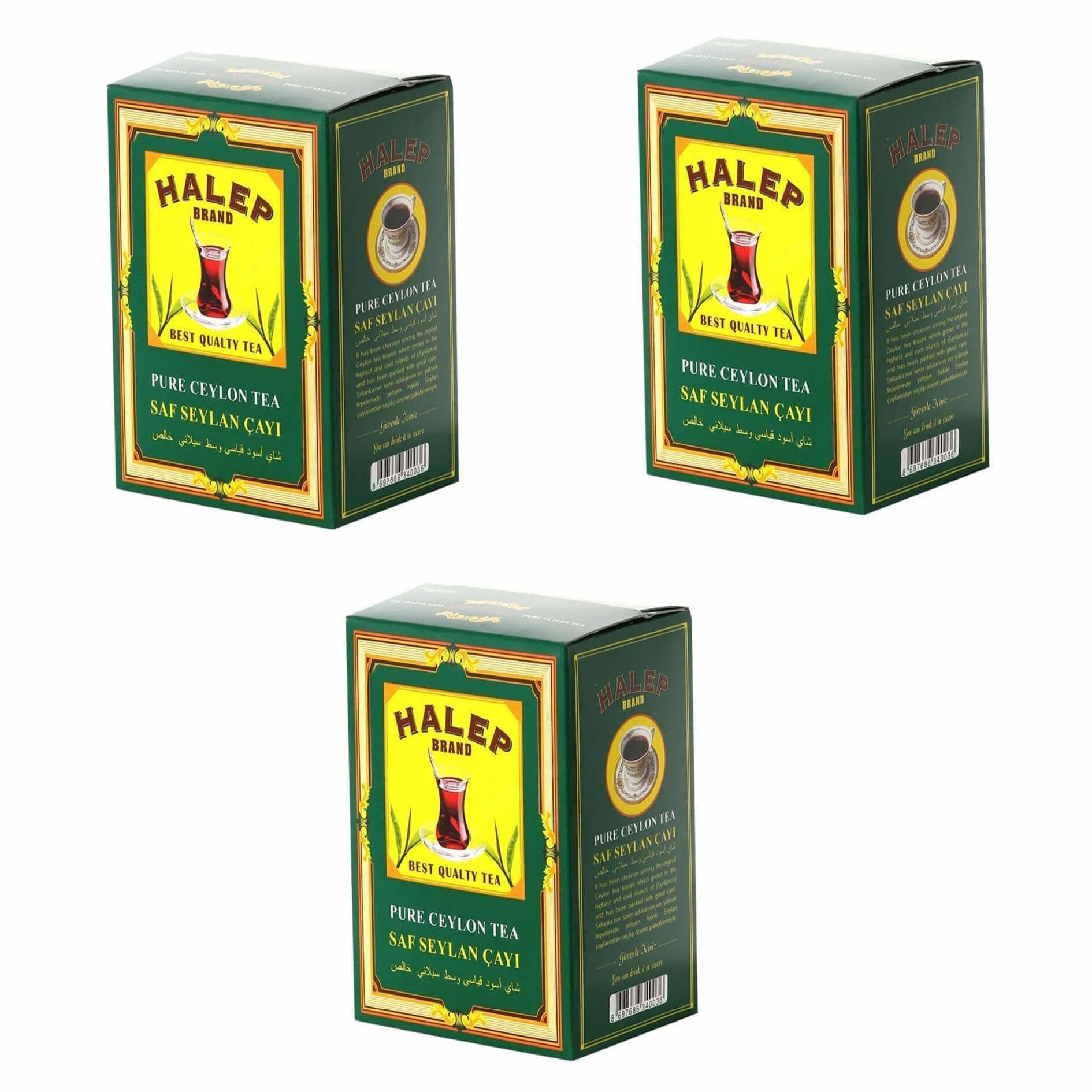 Halep Saf Seylan Kaçak Çayı (3 PAKET - 2700 gr)