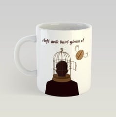 Aqlê Sivik Barê Giran e Kürtçe Porselen Kupası