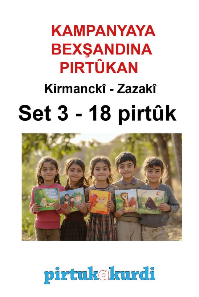 Kürtçe Çocuk Kitap Bağış Kampanyası Seti - ZAZAKÎ (18 KİTAP)