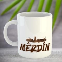 Mêrdîn Tasarımlı Porselen Kupa Bardak - Mardin Kupası