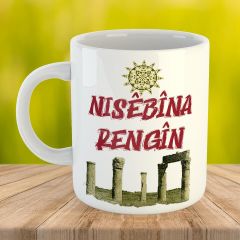 Nisêbîna Rengîn Porselen Kupa Bardak - Nusaybin Kupası