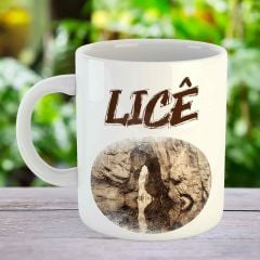 Lîce Tasarımlı Porselen Kupa Bardak - Lice Kupası