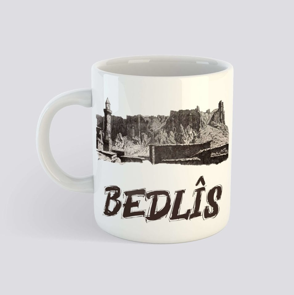 Bedlîs Tasarımlı Porselen Kupa Bardak -  Bitlis Kupası