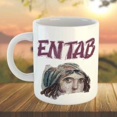 Entab Tasarımlı Porselen Kupa Bardak - Gaziantep Kupası