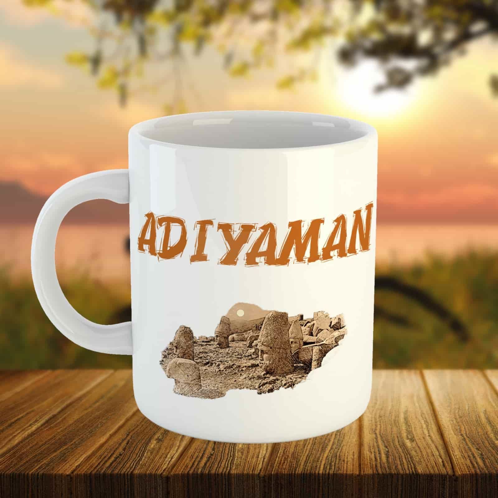 Adıyaman Tasarımlı Porselen Kupa Bardak - Adıyaman Kupası