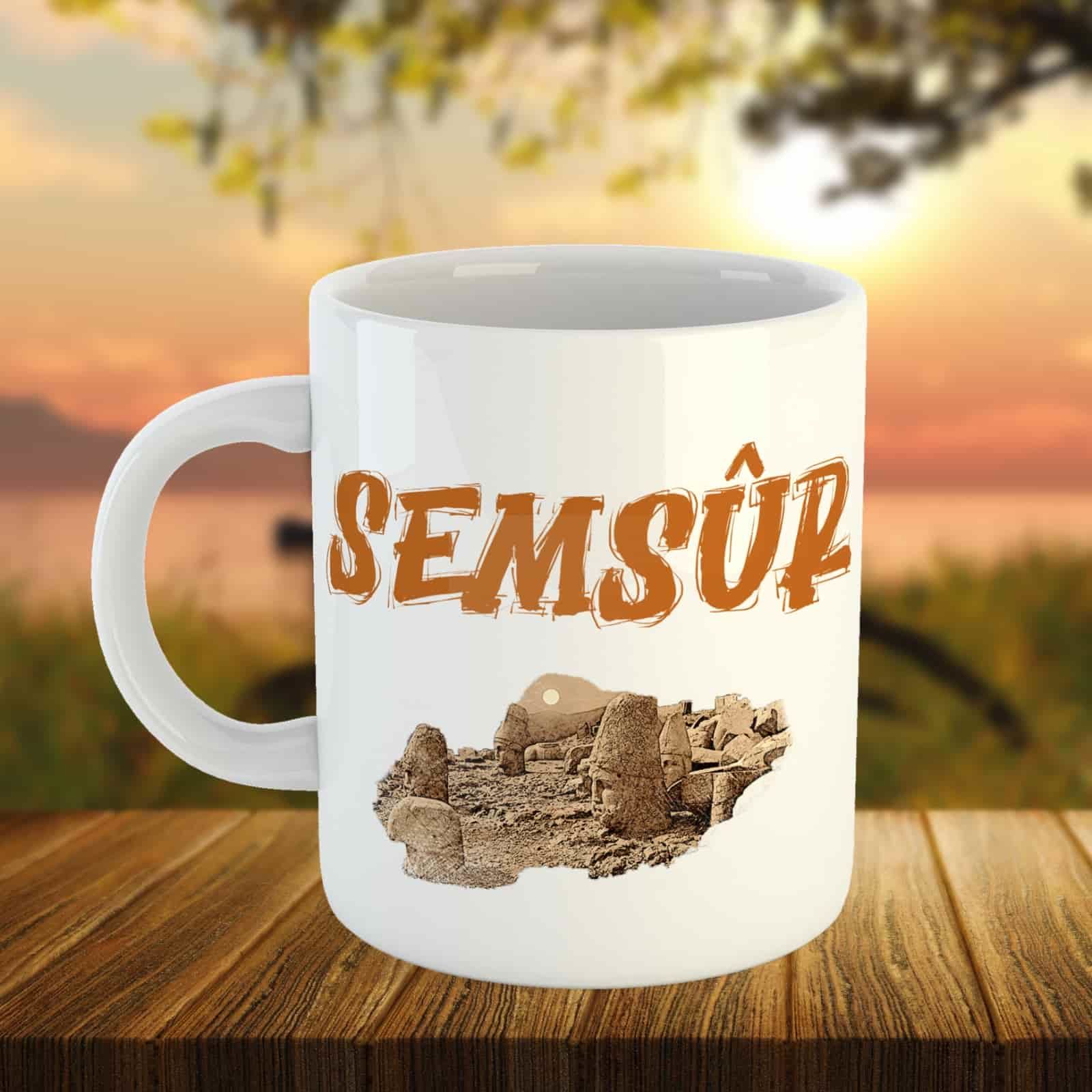 Semsûr Tasarımlı Kupa Porselen Kupa - Adıyaman Kupası