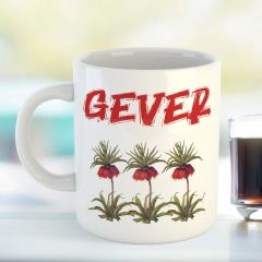 Gever Tasarımlı Porselen Kupa Bardak- Yüksekova Kupası