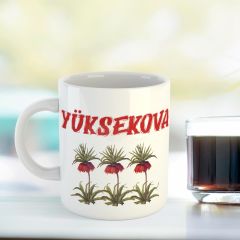 Yüksekova Tasarımlı Porselen Kupa Bardak - Yüksekova Kupası