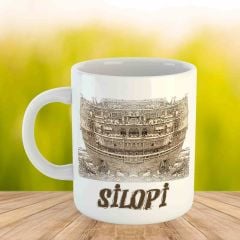 Silopi Tasarımlı Porselen Kupa Bardak - Silopi Kupası