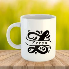 Kişiye Özel İsimli Harf Kupası - İsme Özel Harf Porselen Kupa