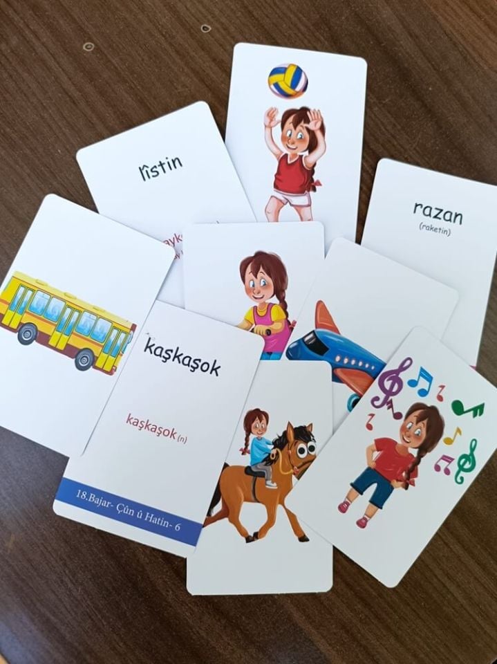 Lorîn - Kartên Dîtbarî - Kürtçe Dil Kartları