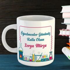 İsme Özel Öğretmenler Günü Kupası - Öğretmenler Gününüz Kutlu Olsun Kupa Bardak
