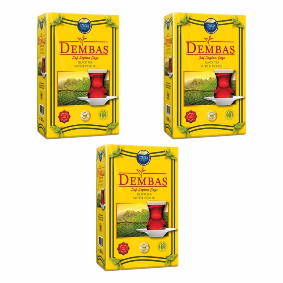 Dembaş Siyah Seylan Süper Pekoe Kaçak Çayı (3 PAKET - 2400 gr)