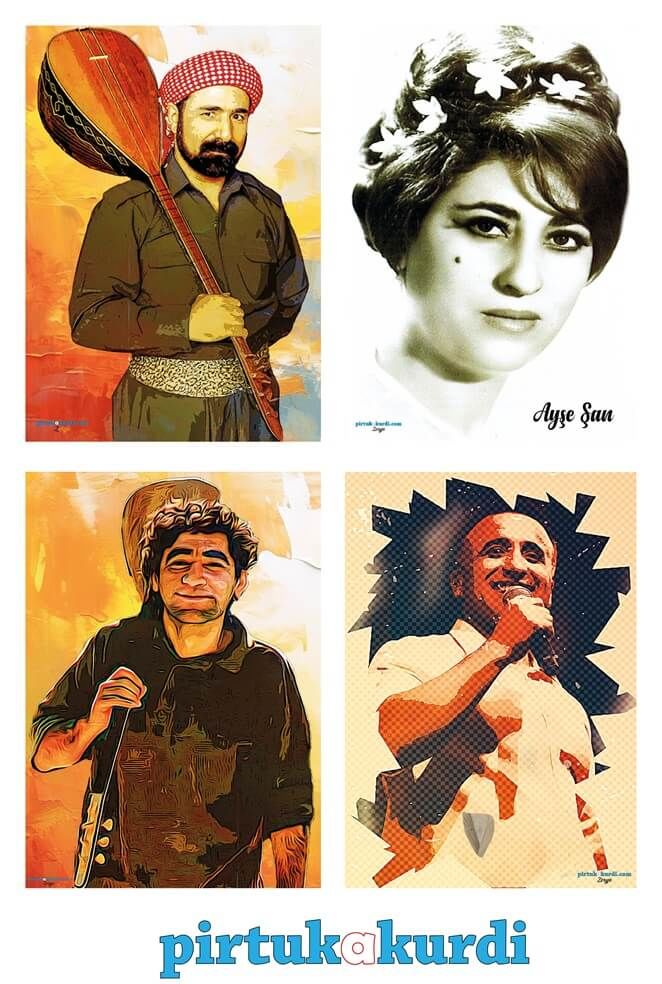 Postera Şivan Perwer - Ayşe Şan - Mem Ararat - Ciwan Haco Posteri (4 POSTER)