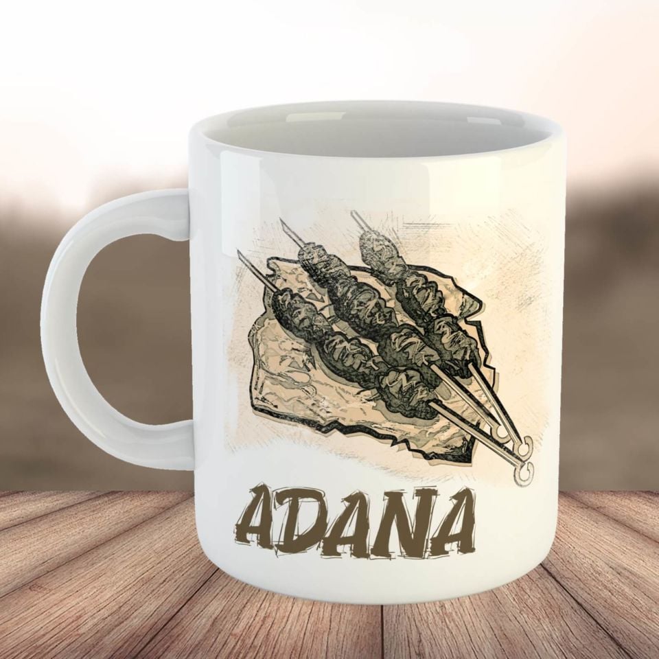 Adana Tasarımlı Porselen Kupa Bardak - Adana Kupası