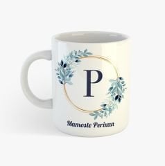 Kürtçe Öğretmenlere Özel İsimli ve Harfli Porselen Kupa - Mamoste Kupası