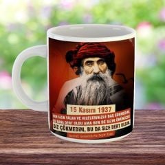 Seyit Rıza Resimli Porselen kupa – 15 Kasım 1937
