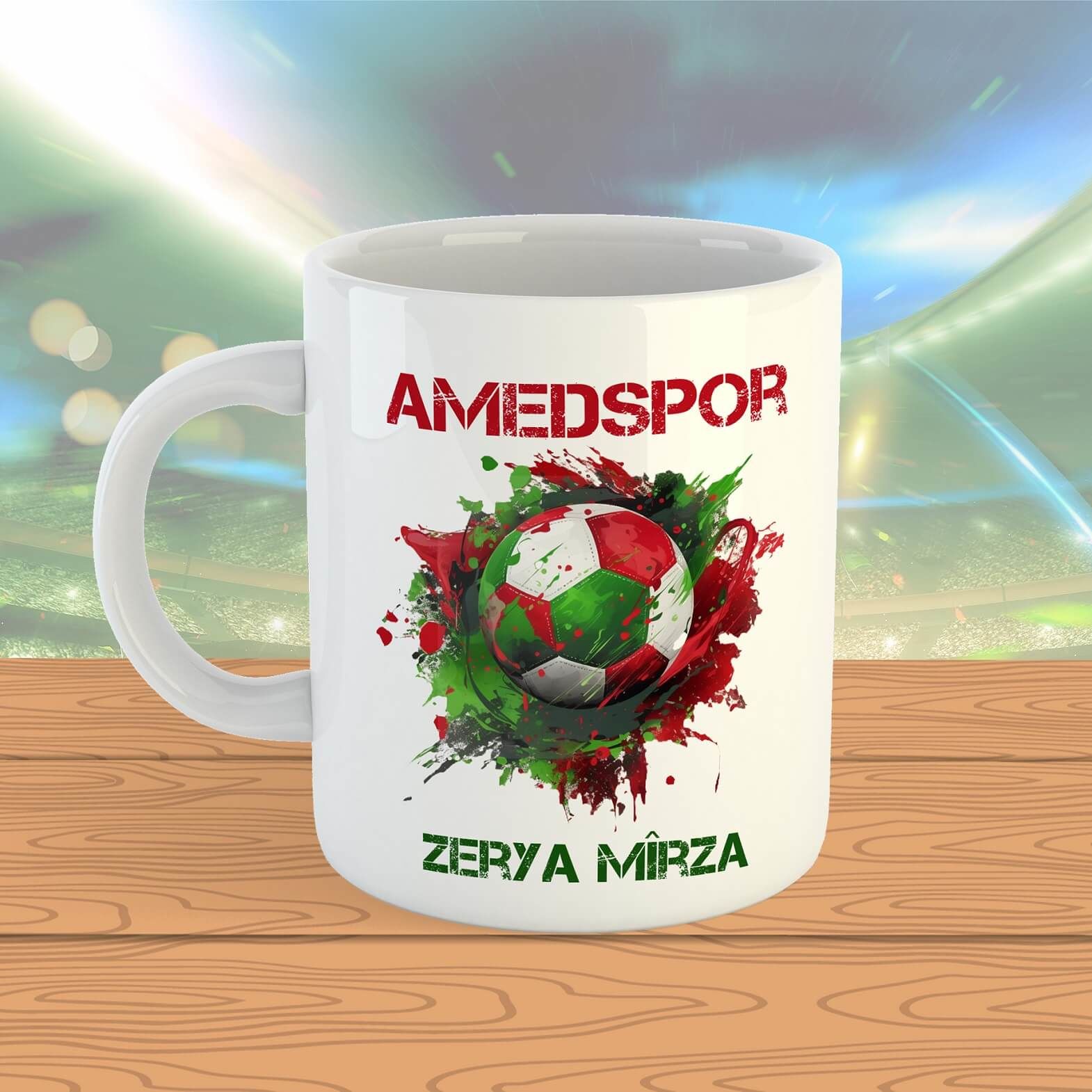 İsme Özel Amedspor Taraftar Porselen Kupa
