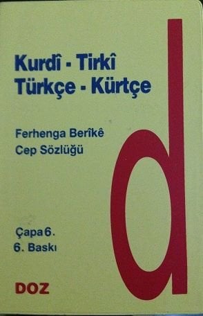 Kurdish-Turkish Pocket Dictionary Ferhenga Bêrîkê
