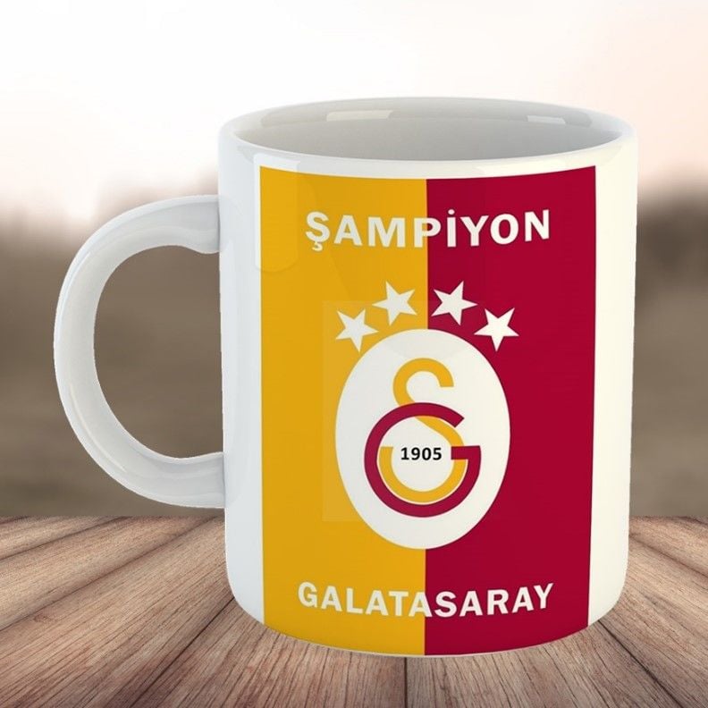 Şampiyon Galatasaray Taraftar Porselen Kupa Bardak