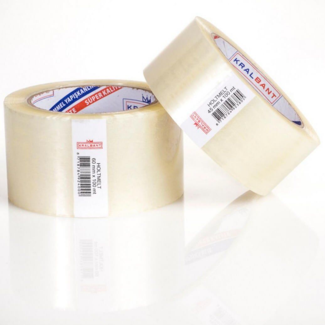 45mm x 100mt Holmelt Koli Bandı (2 ADET)