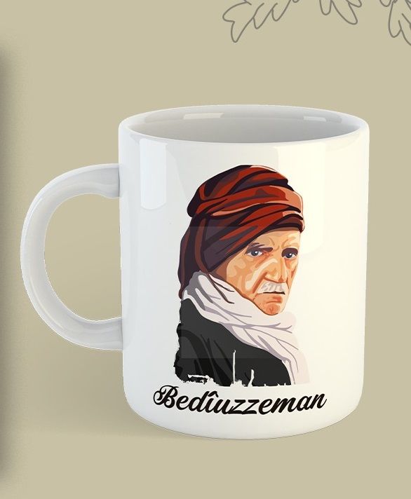 Bediuzzeman Seîdê Nursî Tasarımlı Porselen Kupa Bardak Seidê Nursi Kupası