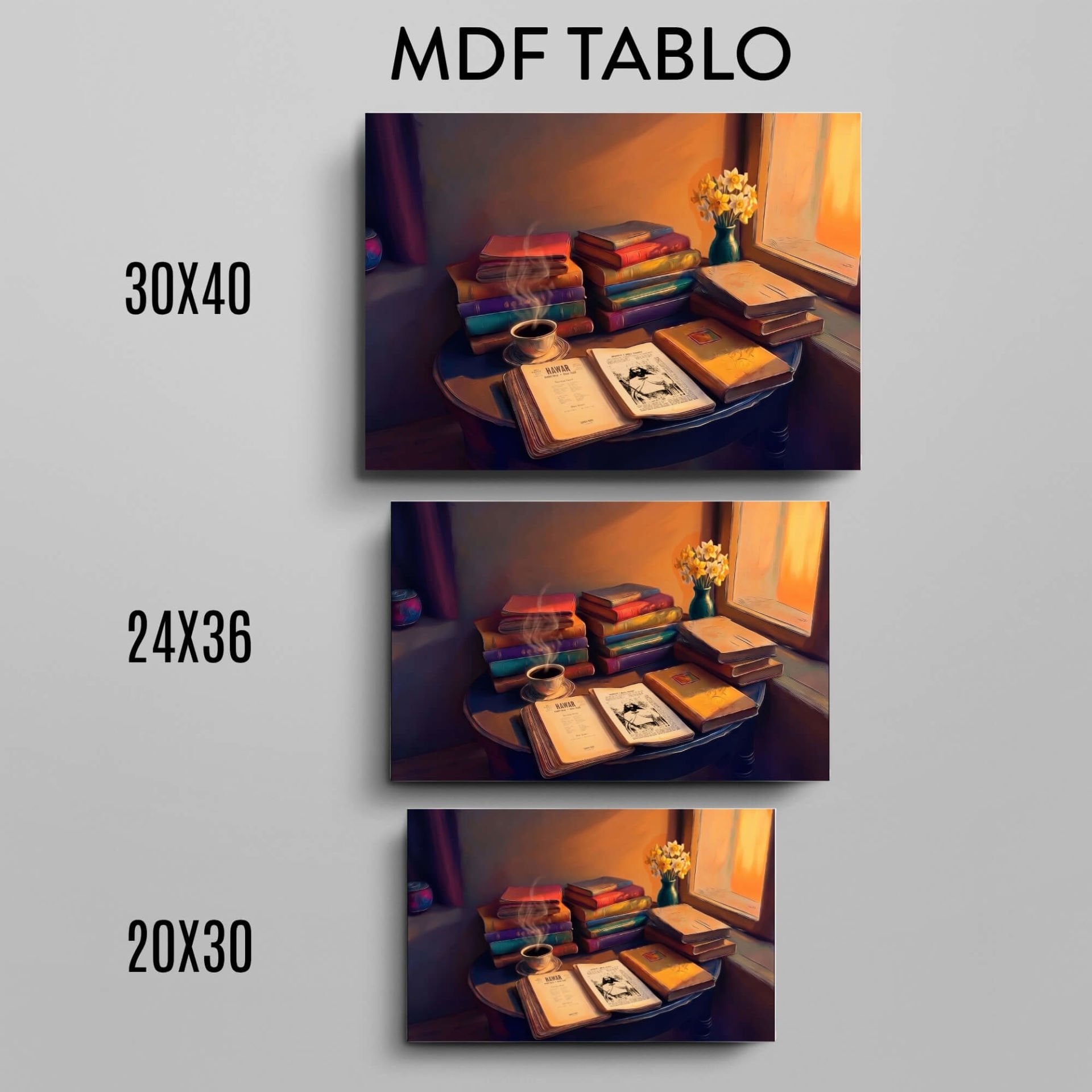 Kovara Hawar Dergisi Tasarımlı Duvar Dekoratif Mdf Ahşap Retro Poster Tablo