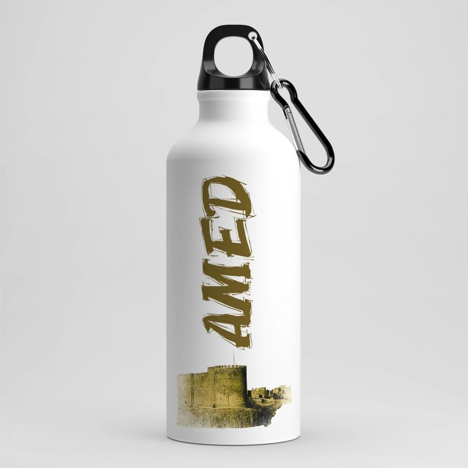 Amed Surları Tasarımlı Kancalı Matara - Diyarbakır Matarası