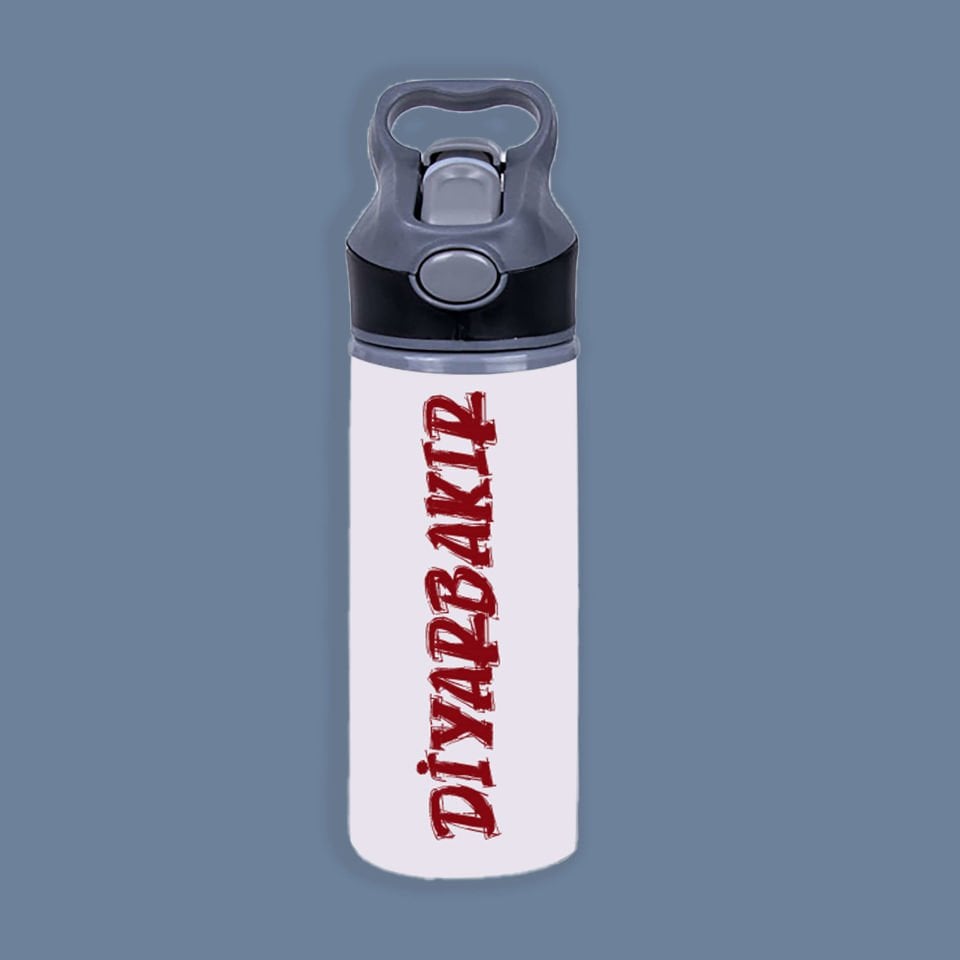 Diyarbakır Yazılı Pipetli Matara - Diyarbakır Matarası