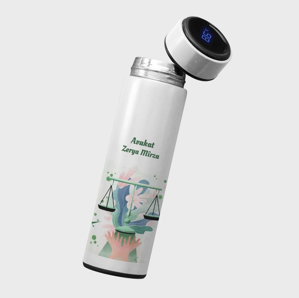 Avukatlara Özel Termos - İsme Özel Avukat Termosu