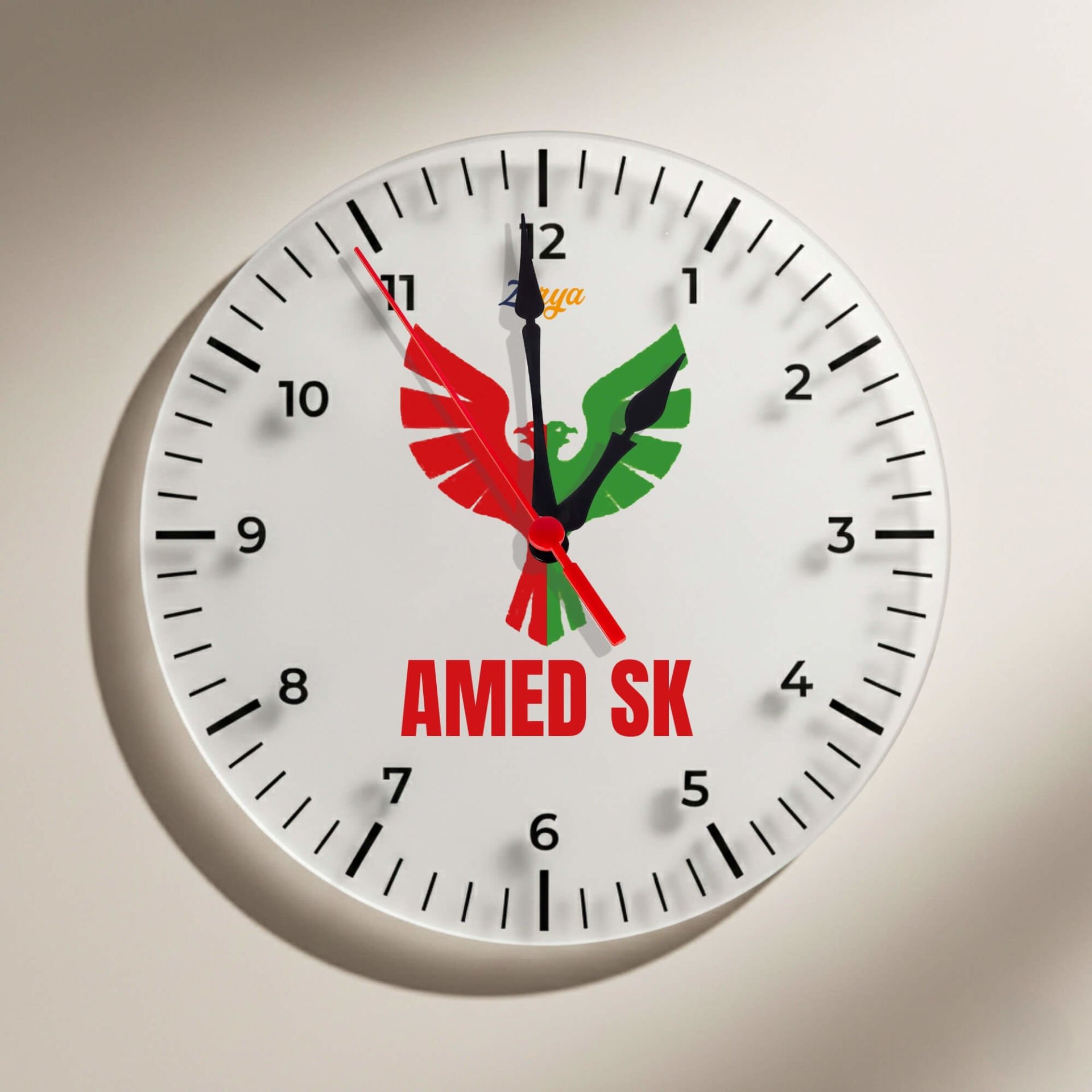 Amedspor Motifli Duvar Saati - Amed Spor Saati