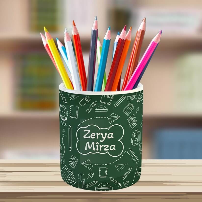 İsme Özel Porselen kalemlik 6