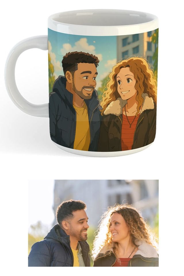 Kişiye Özel Yapay Zeka Tasarımlı Porselen Kupa Bardak - Yapay Zeka Kupası