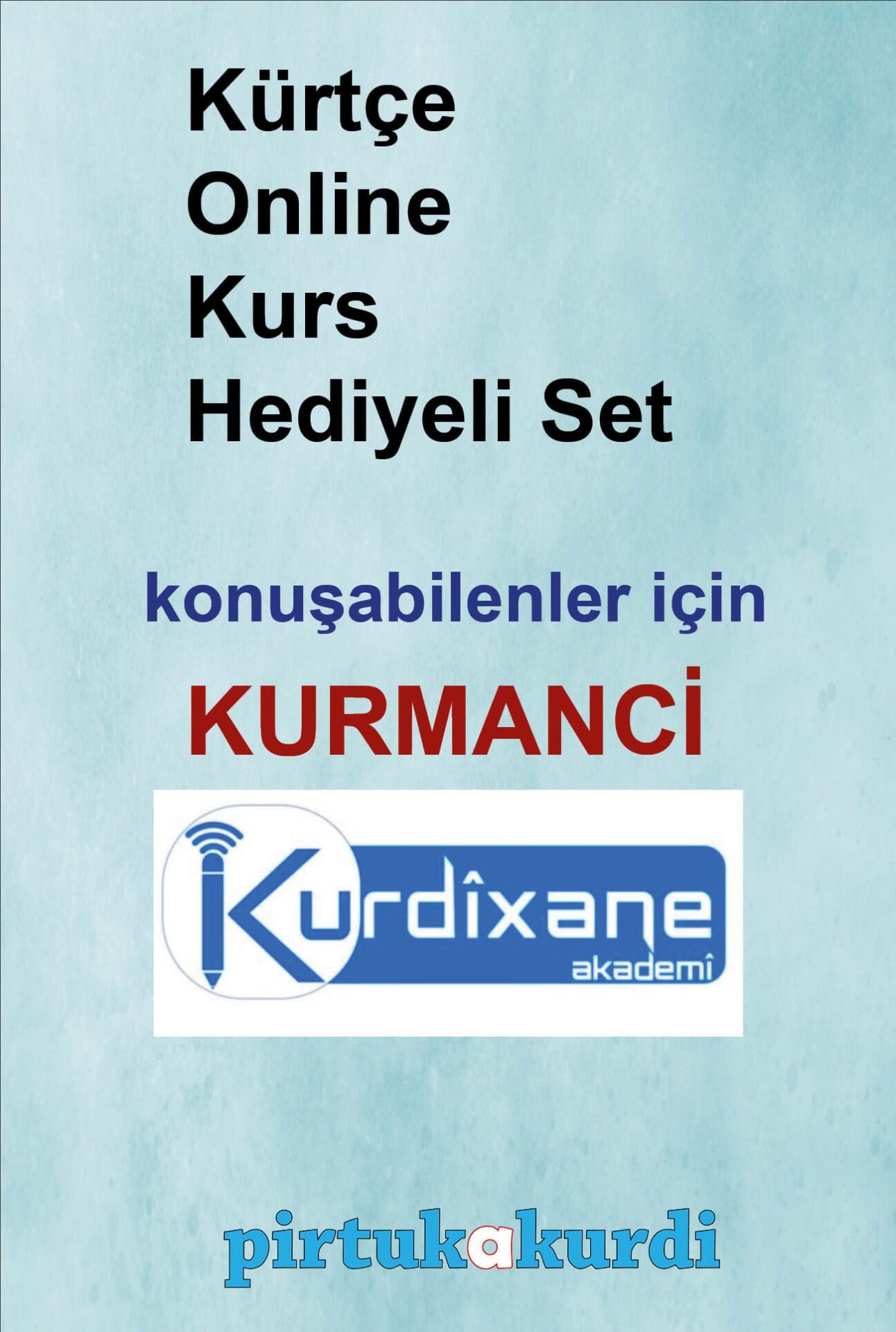 Kürtçe Konuşabilenler İçin Online Kurs Hediyeli Set - KURMANCÎ - Kurdiaxêver