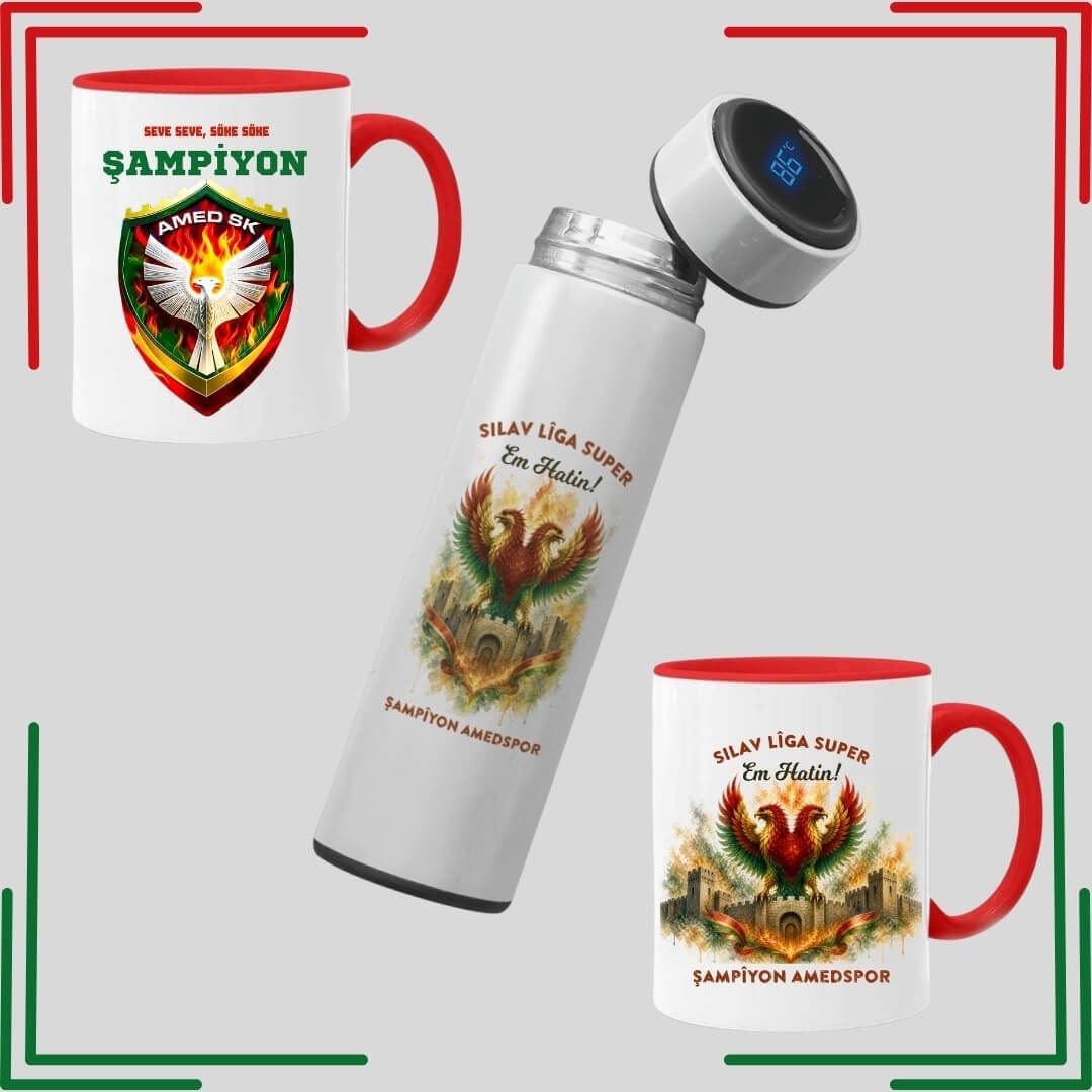 Amedspor Kupalı ve Termoslu Şampiyonluk Seti