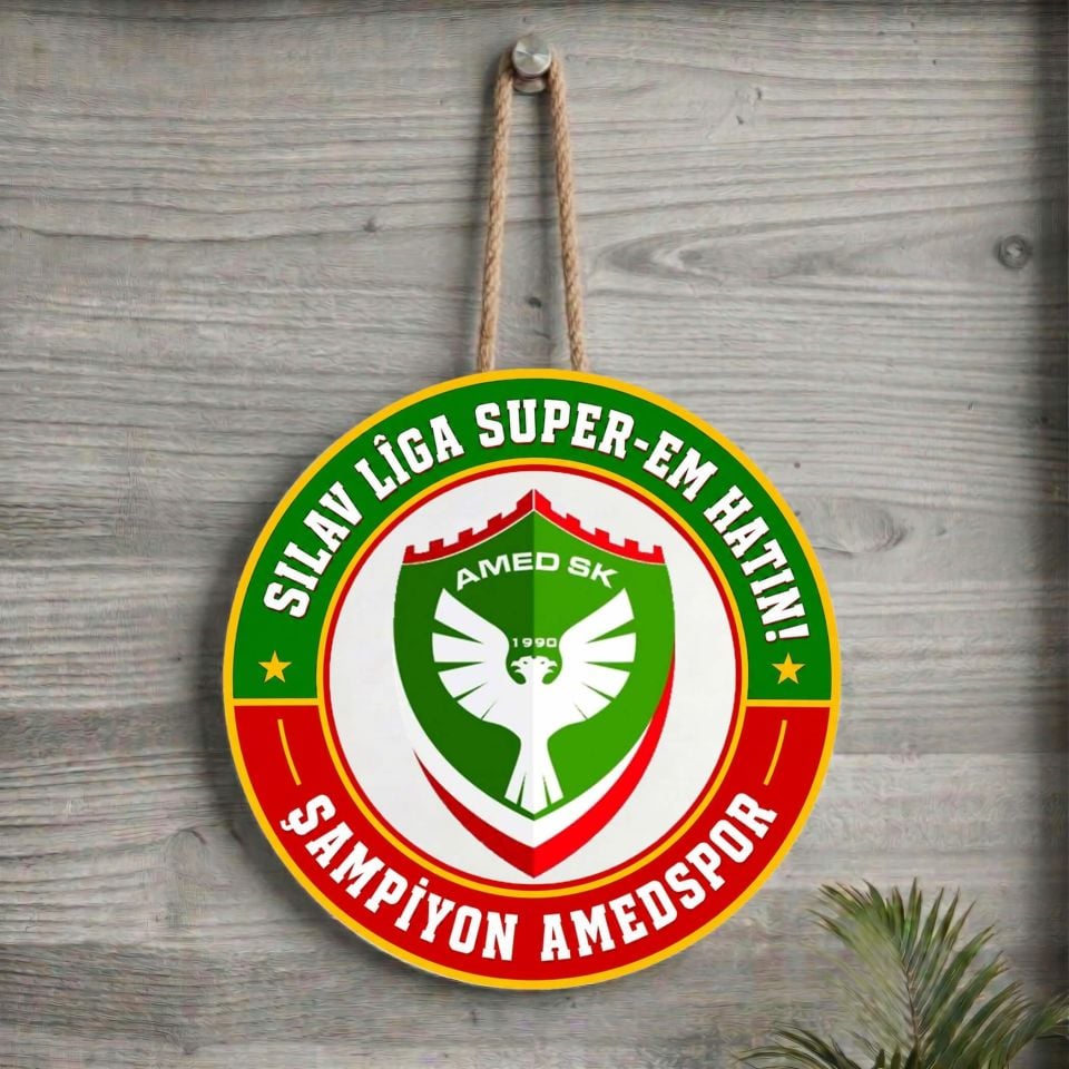 Xemla Deriyan - Silav Liga Super Em hatin Şampiyon Amedspor Tasarımlı Kapı Süsü