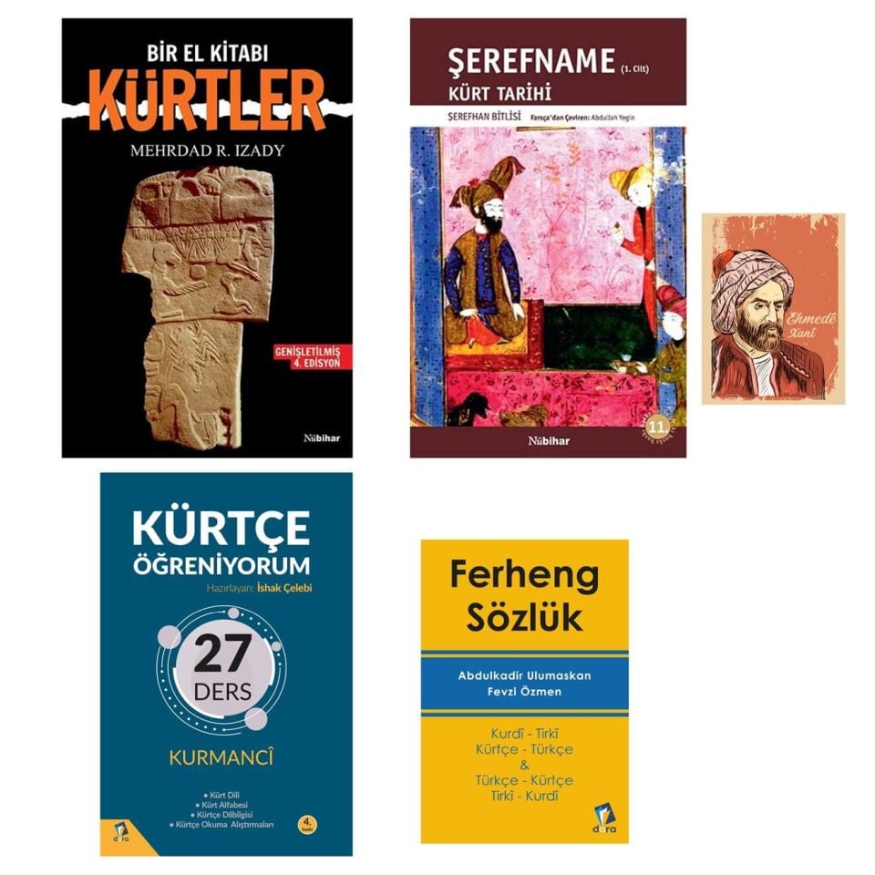 Dilimi ve Tarihimi Öğreniyorum Seti - Kürt Tarihi ve Kürtçe Öğrenme Kitapları