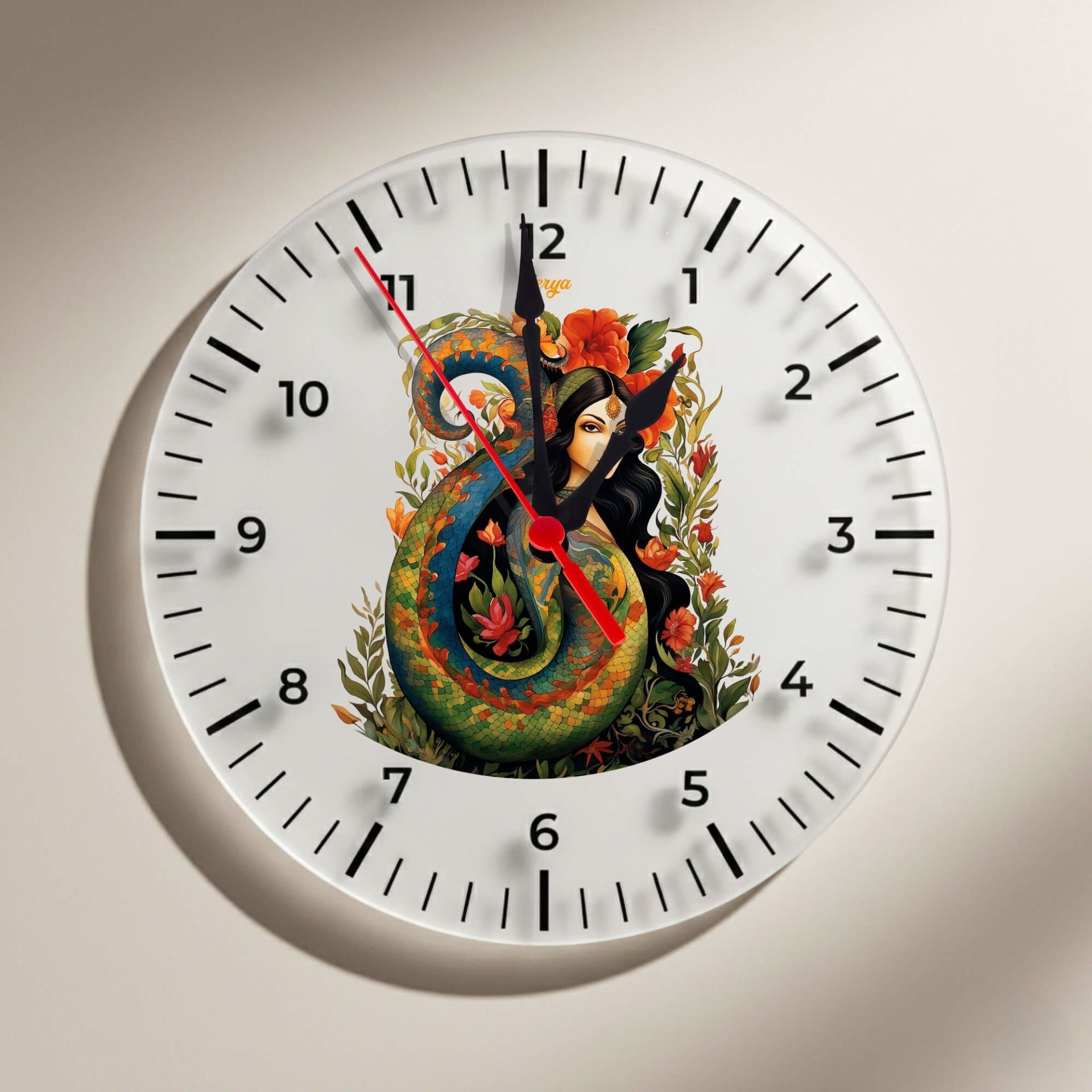 Şahmaran Kadın Tasarımlı Duvar Saati - Şahmeran Saat