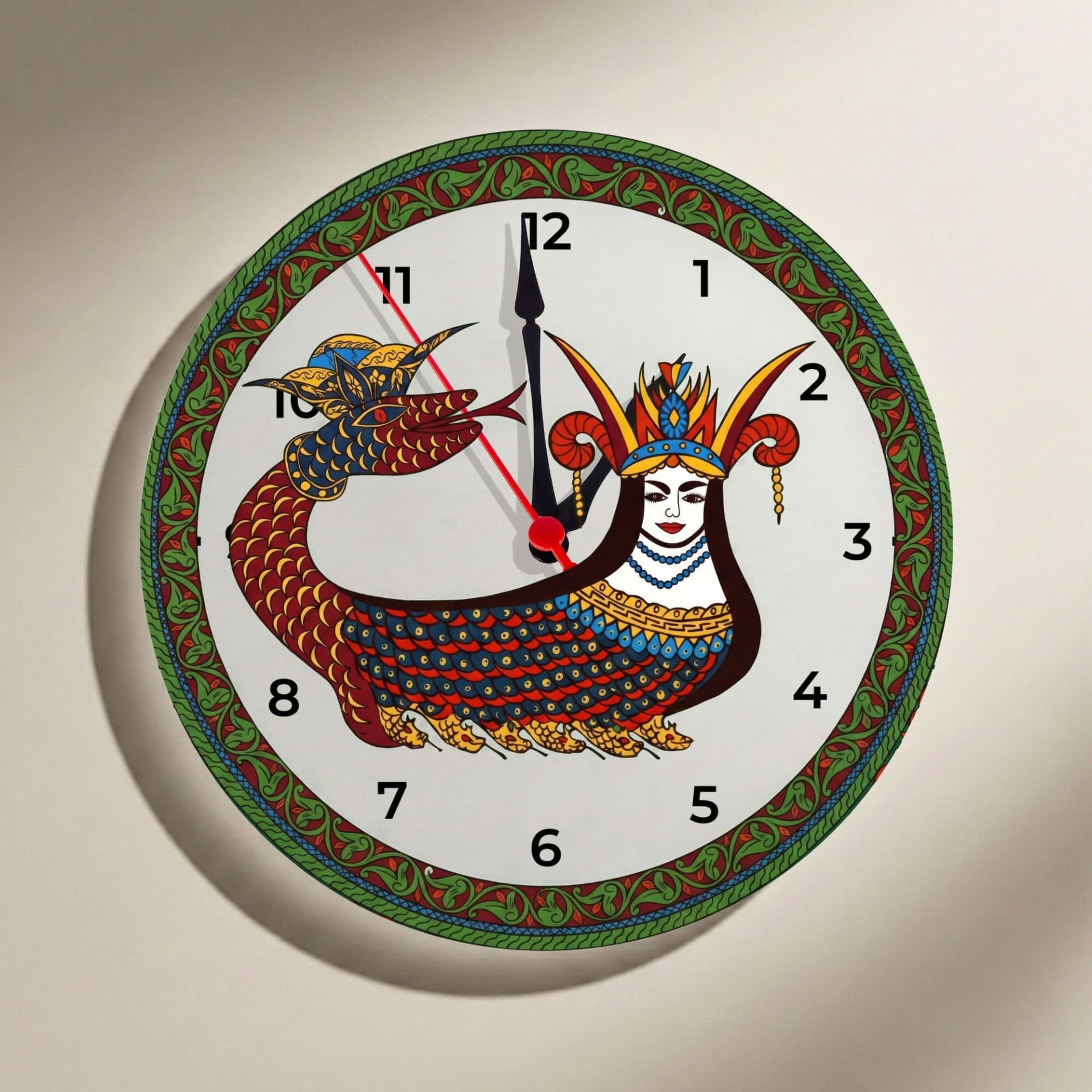 Orjinal Şahmaran Tasarımlı Duvar Saati - Orjinal Şahmeran Saat