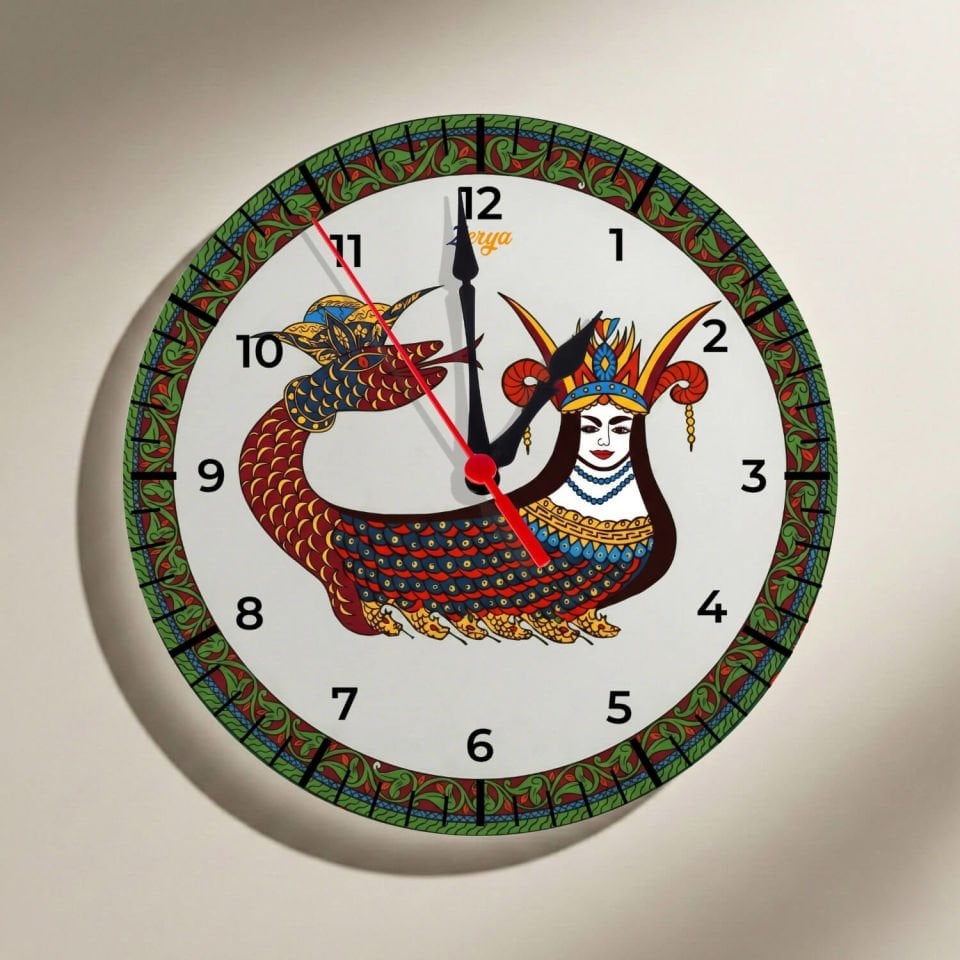 Orjinal Şahmaran Tasarımlı Duvar Saati - Orjinal Şahmeran Saat